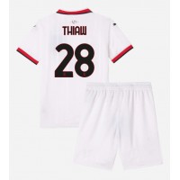 Camisa de Futebol AC Milan Malick Thiaw #28 Equipamento Secundário Infantil 2024-25 Manga Curta (+ Calças curtas)